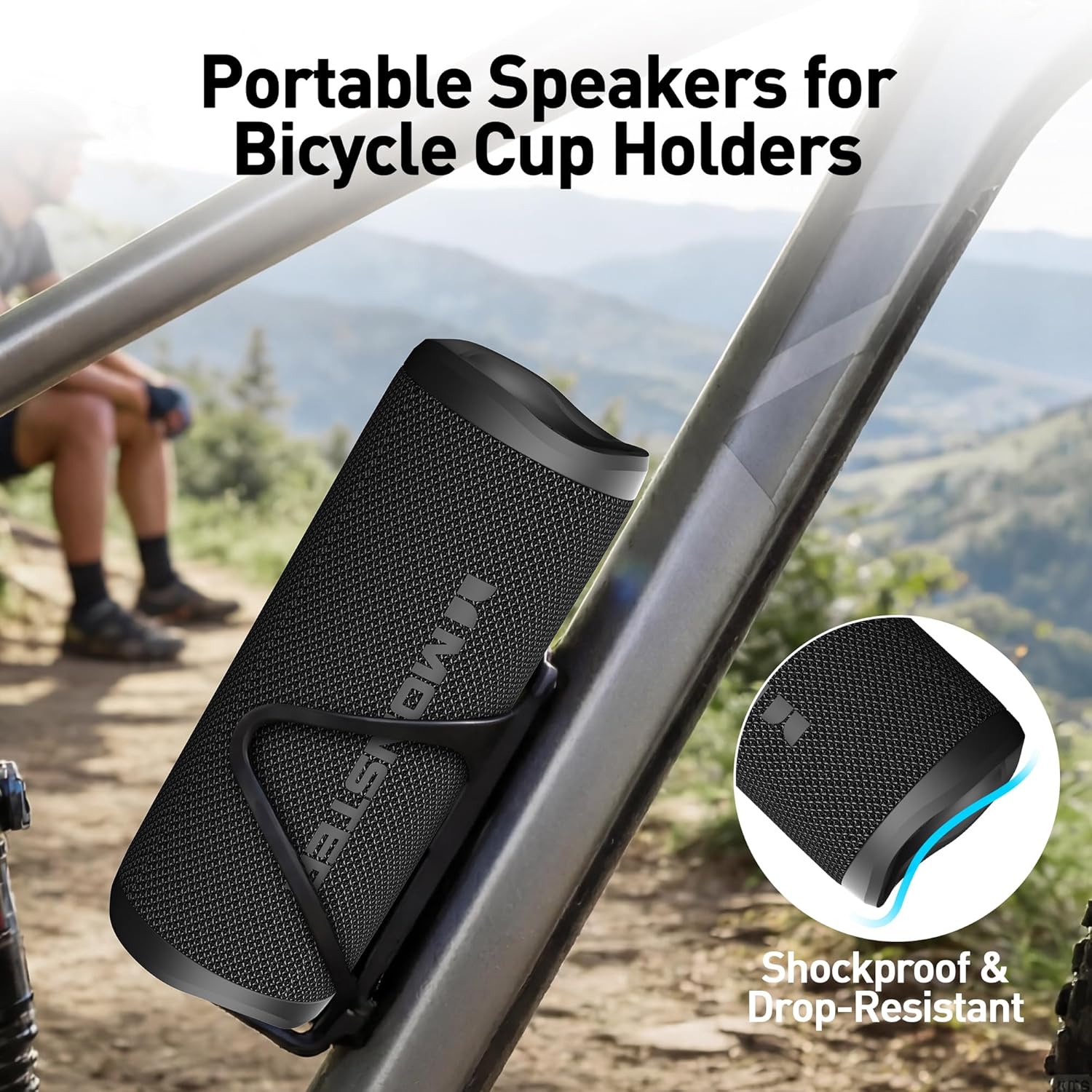 S620 Bluetooth Speaker, Wireless Portable Outdoor Bluetooth Speakers, 60W True Wireless Stereo IPX8 Waterproof, Dual
