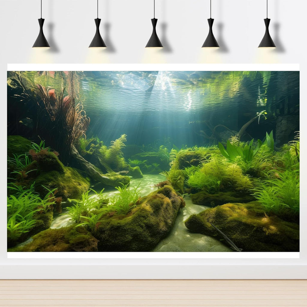 Ocean Floor Fish Tank Background Underwater Stone Aquarium Background Under Water Background Cave Sunlight Fish Tank
