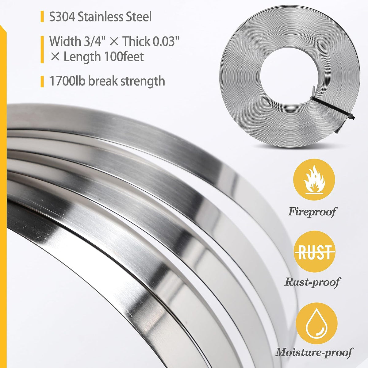 UpJiaFlarish Steel Banding Strapping Kit - Banding Tool, Stapping Tool
