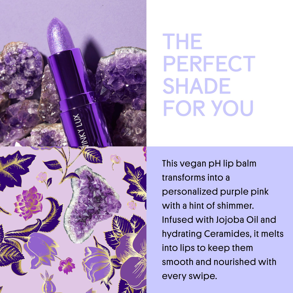 Amethyst Glimmer Balm - Hydrating Color Changing pH Lip Balm