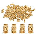 uxcell 50 Pcs M2 Brass Knurled Threaded Insert M2x6mm, OD 3.5mm Heat Set Insert Embedment Nuts