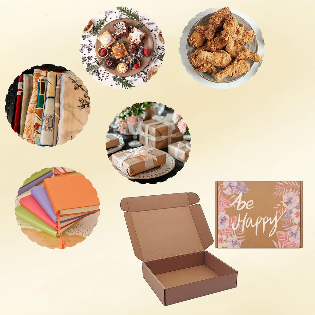 Shipping Boxes 9x7x2 inch 25 Pack,Brown Corrugated Mailers for E-Commerce