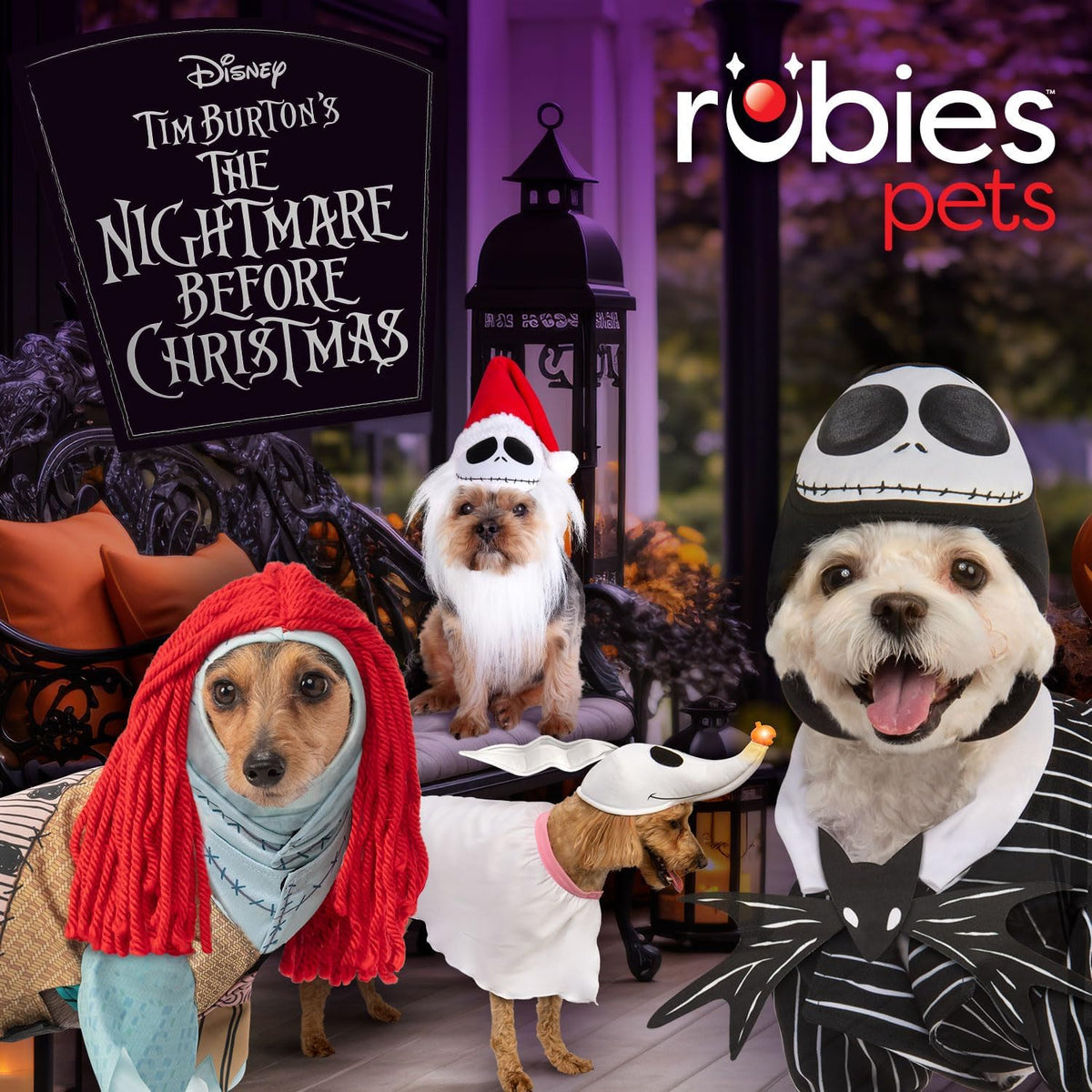 Disney Nightmare Before Christmas: Zero Pet Costume for For Dogs or Cats by Rubies, Medium