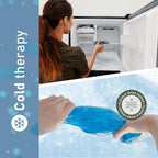 Flexible Cold Gel Ice Pack Reusable, 9.5" x 4.5", 4 Pack