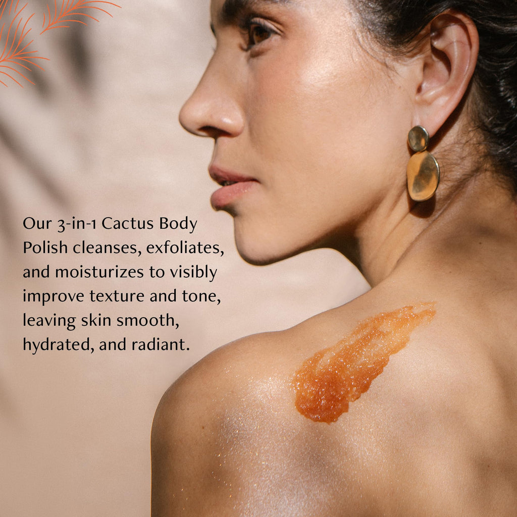 Cactus Body Scrub and Exfoliator, Flor de Madera, 7 oz