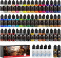 50 Colors Model Paint Set, 20ml Ready to Use Modeling Acrylic Paints | Brush & Airbrush Compatible, Miniature Paint