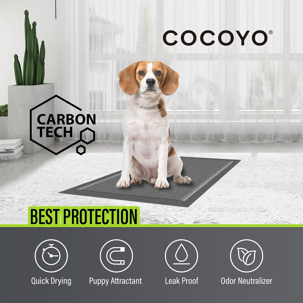 Charcoal Dog Pee Pads Extra Large 35“x40”,Dog Training Pads Giant Size, Disposable Urine Bed Pads for Odor-Control