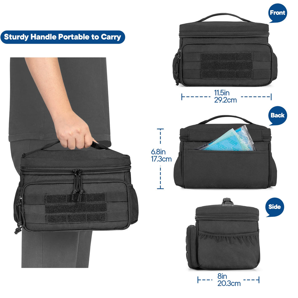Small Medicine Storage Bag Empty, Family First Aid Box with Divider