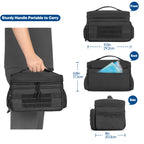 Small Medicine Storage Bag Empty, Family First Aid Box with Divider