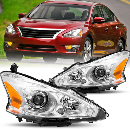 Headlight Assembly Fit for 2013 2014 2015 Nissan Altima 4-Door Sedan