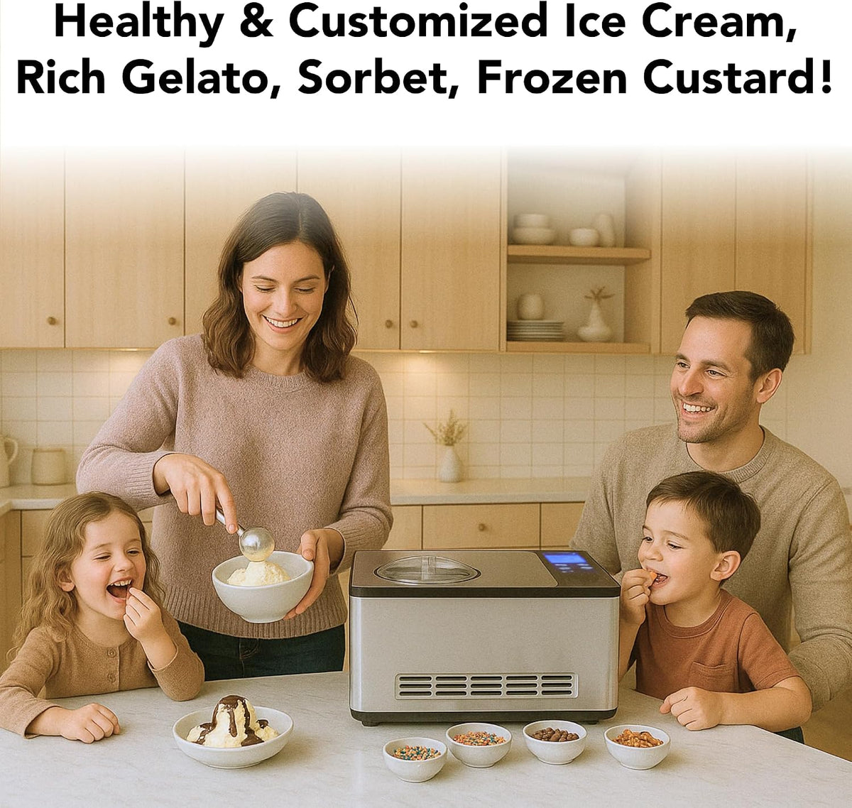 Automatic Ice Cream Maker, 2.1 Qt, ICM-200LS