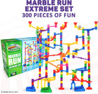 Marble Run Extreme Set, 300 Translucent Pieces, STEM Toy