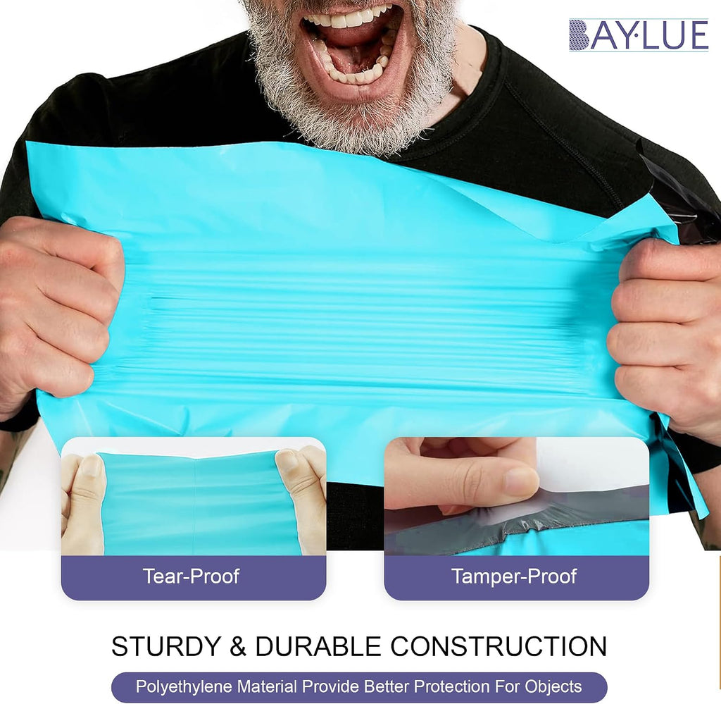 Teal Poly Mailers 9x12, Self Seal Shipping & Mailing Bags, 1000 Pack Bulk