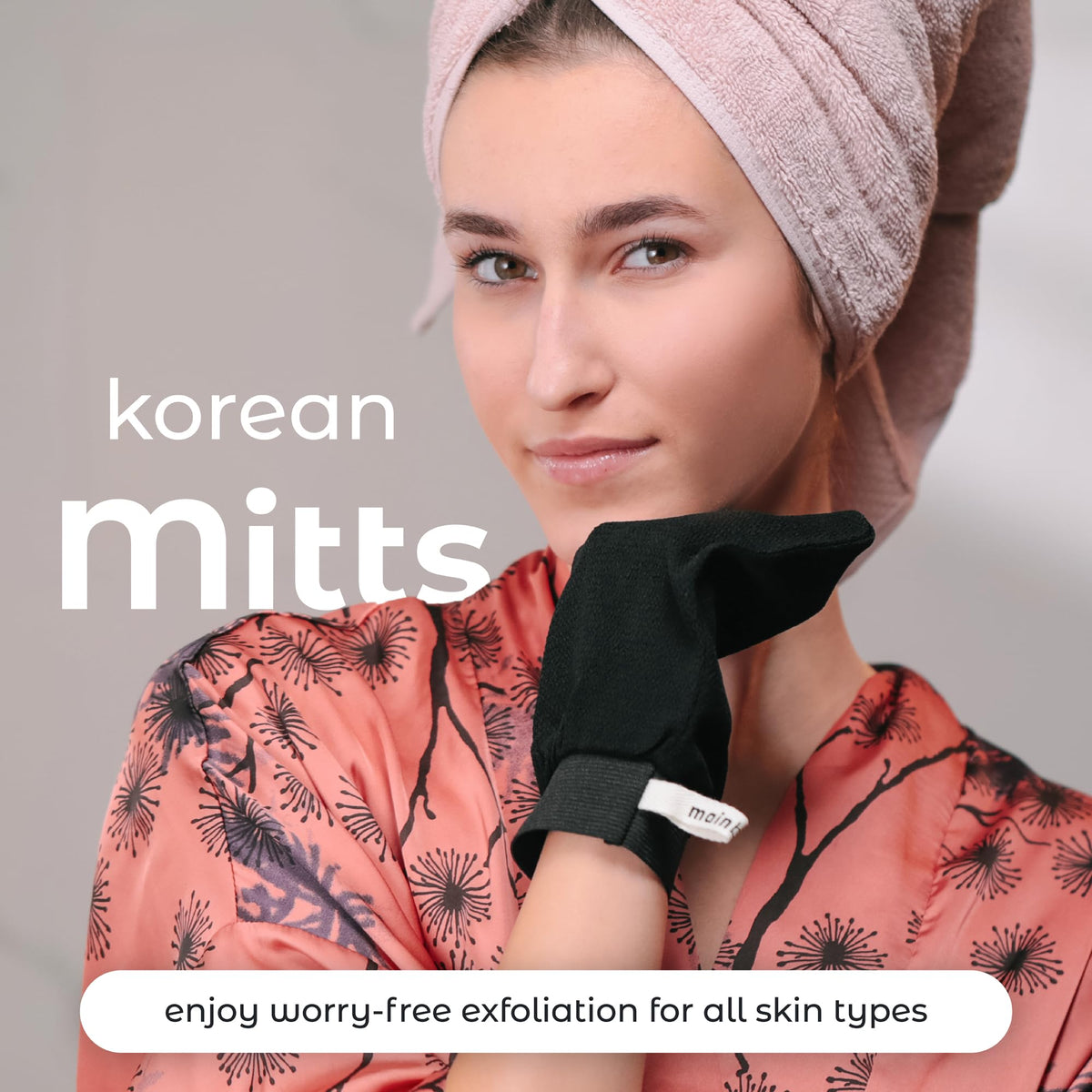 Deep Exfoliating Gloves Korean Scrub Mitt (2 Pack)