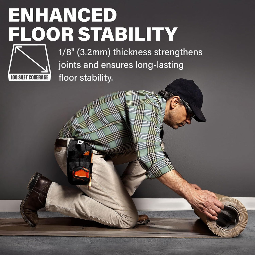 Floor Underlayment - Floor Padding for Vinyl Plank Flooring, LVP Flooring, Hardwood Flooring, Insulation Roll for