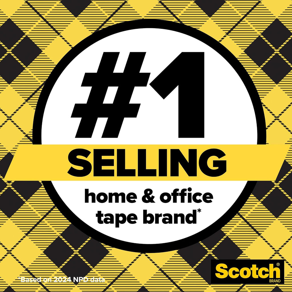 Double Sided Tape with Tape Dispenser, 0.75 in. x 400 in.