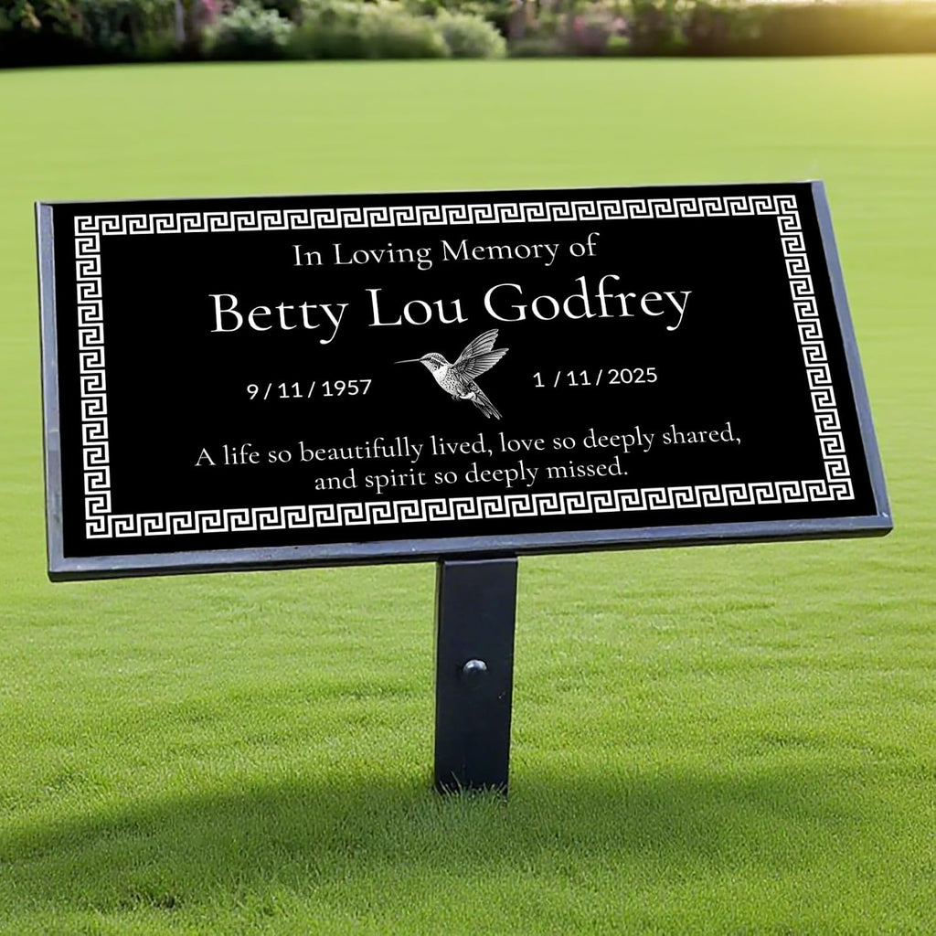 Personalized Memorial Stones for Loved Ones, Engraved Outdoor Memorial Plaques, Garden Memorial Stone, Tree Plaque