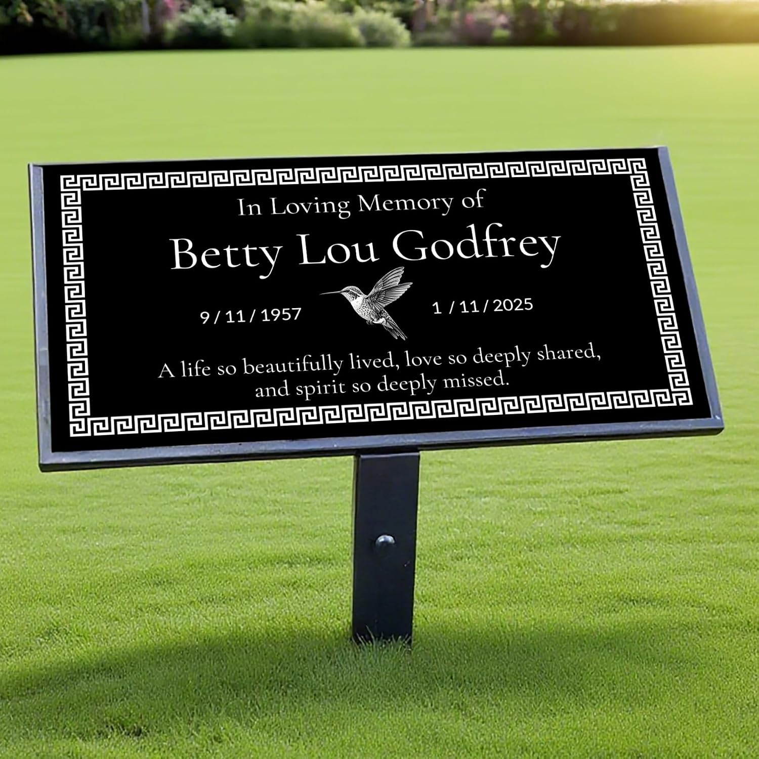 Personalized Memorial Stones for Loved Ones, Engraved Outdoor Memorial Plaques, Garden Memorial Stone, Tree Plaque