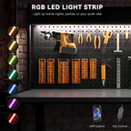 59"x24" Garage Work Bench Electric Height Adjustable with Pegboard