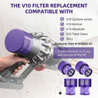 V10 Filter Replacement for Dyson Cyclone V10 Series,V10 Animal,SV12 Filter