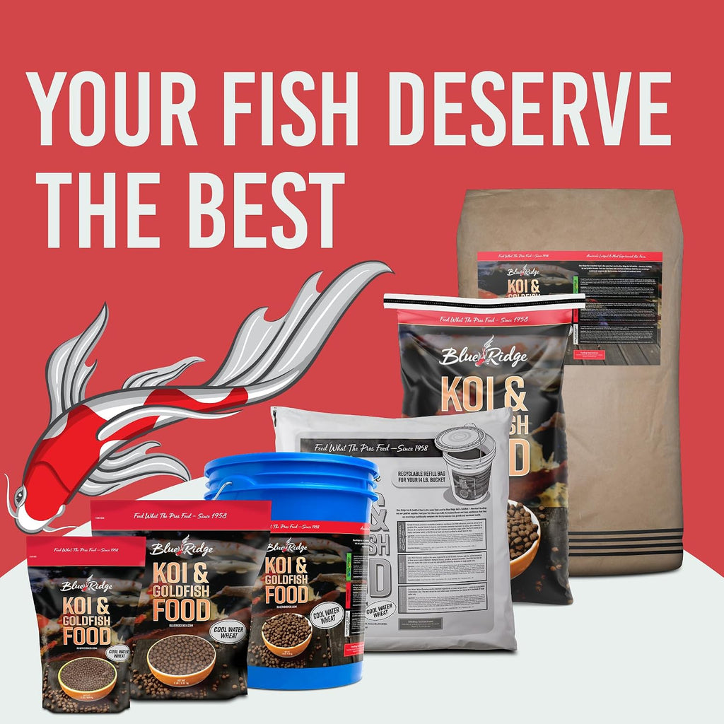 Blue Ridge Cool Water Wheat Koi Fish Food, 3/16" Pellets, 5 lb