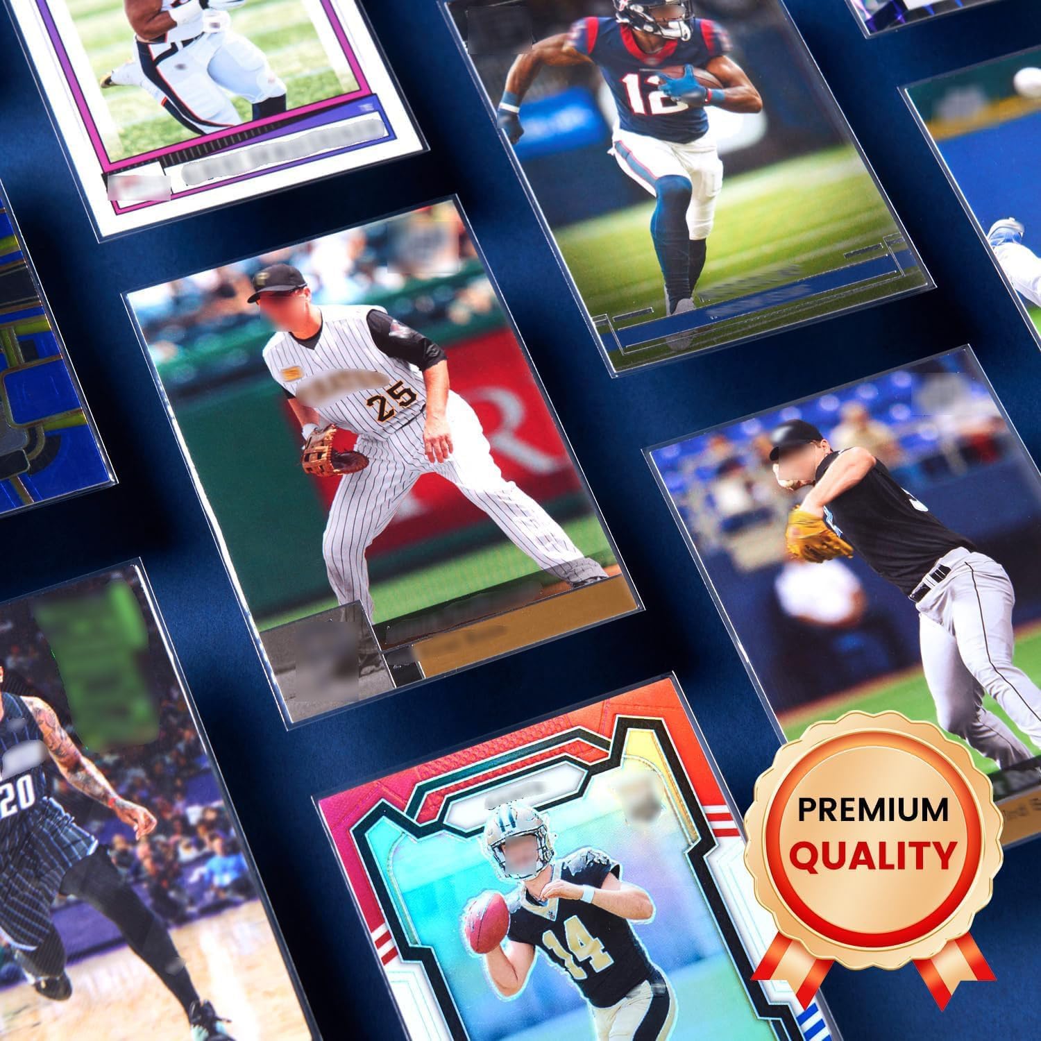 600ct Clear Card Sleeves for Trading Cards, Baseball Sports Soft Sleeves | Ultra Soft Plastic Card Protector Sleeve