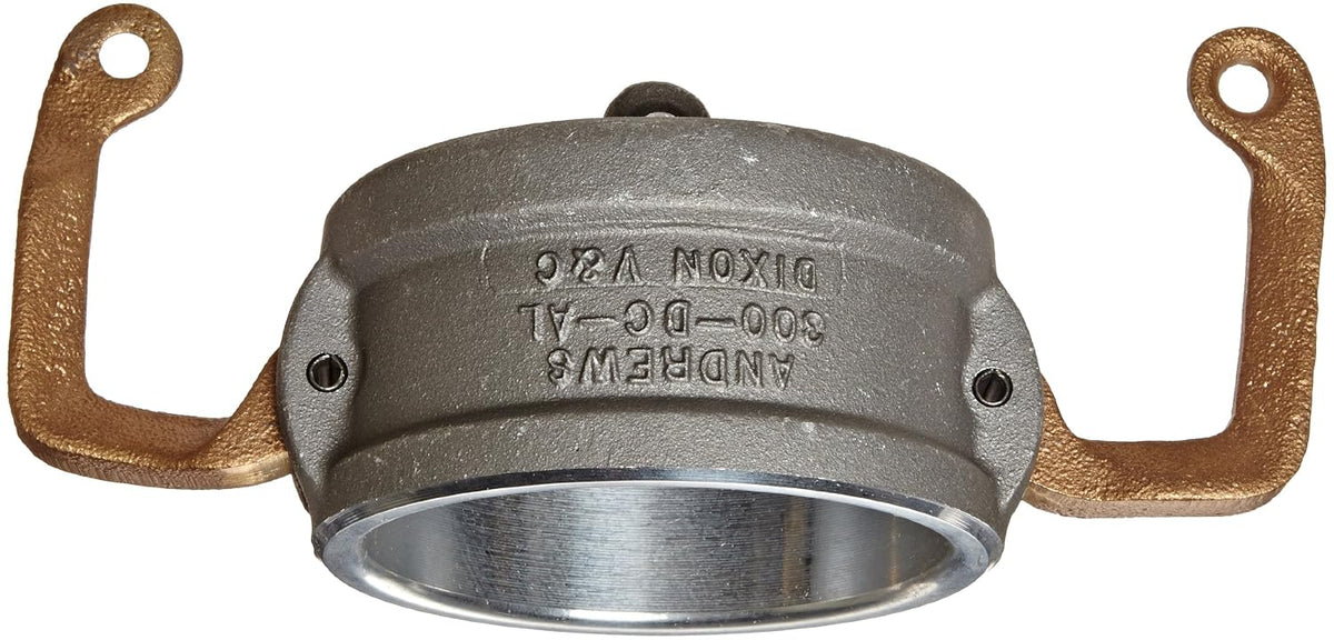 Dixon Valve & Coupling 300DC-LAL Aluminum Cam and Groove Hose Fitting, Lockable Dust Cap, 3"