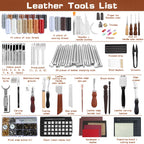 Leather Tooling Kit Leather Craft Tools Leatherworking Kit