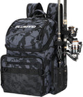 Cooler Fishing Backpack with Rod Holders 45L Large Water-resistant Fishing Tackle bag Store Fishing Gear Fishing