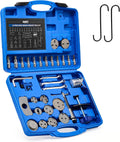 OMT 34pc Master Brake Caliper Tool Kit with 11 Adapters and Line Cutter