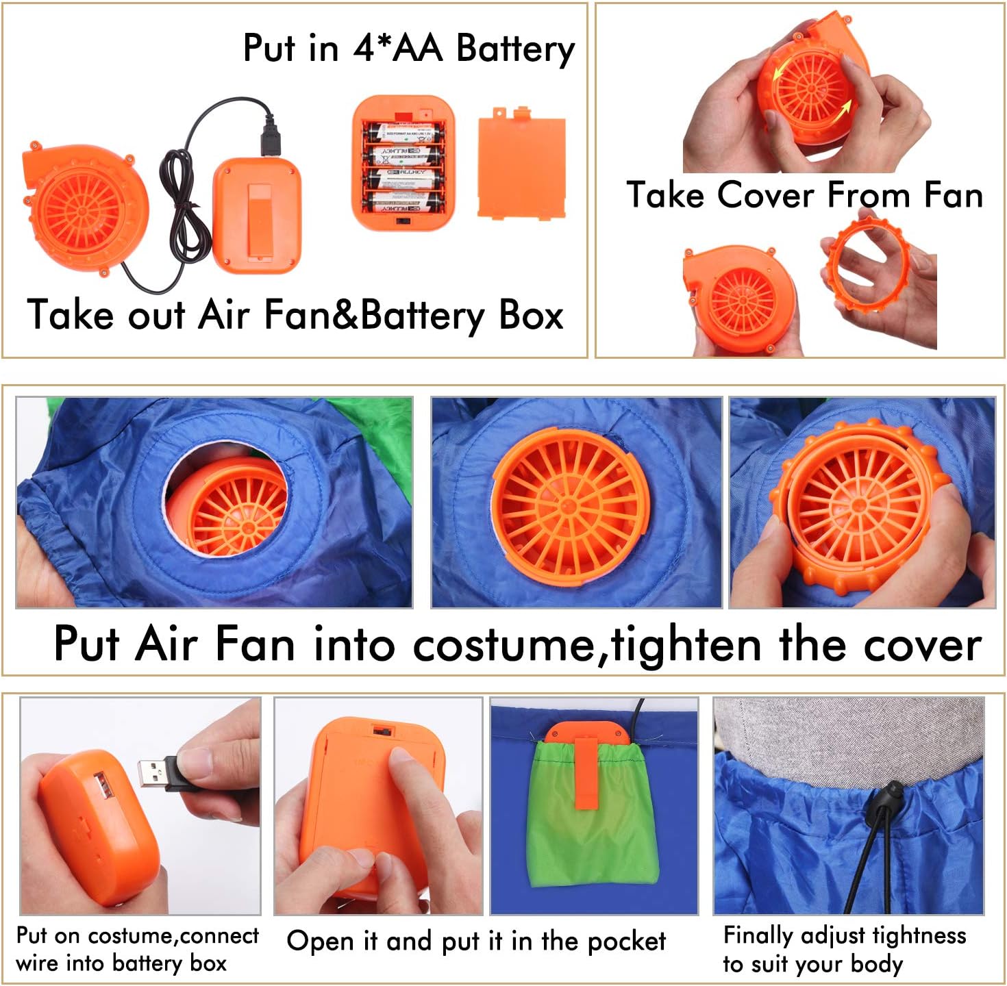 Inflatable Alien Costume for Adults Funny Halloween Ride-On Blow Up Costume | Funny Alien Ride-On Illusion|Durable