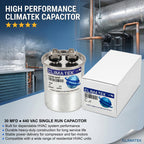 30 MFD 370/440 Volt VAC Run Round Capacitor CAP99-3004R