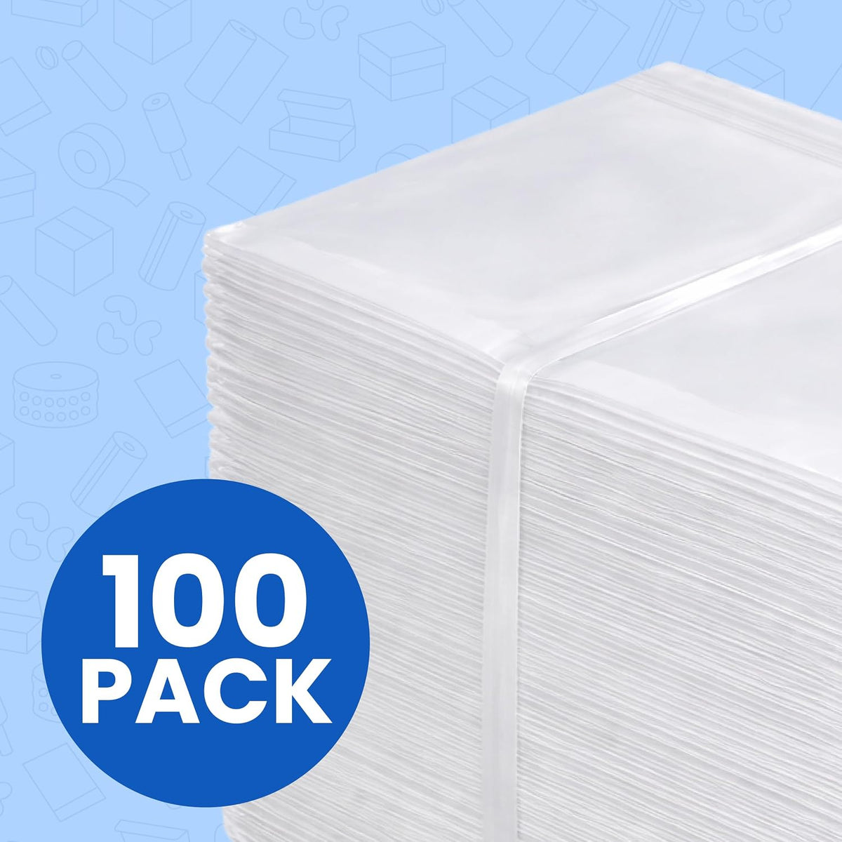 10" x 13", 2 Mil (Case of 100) Clear Plastic Reclosable Zipper Bags from The Boxery