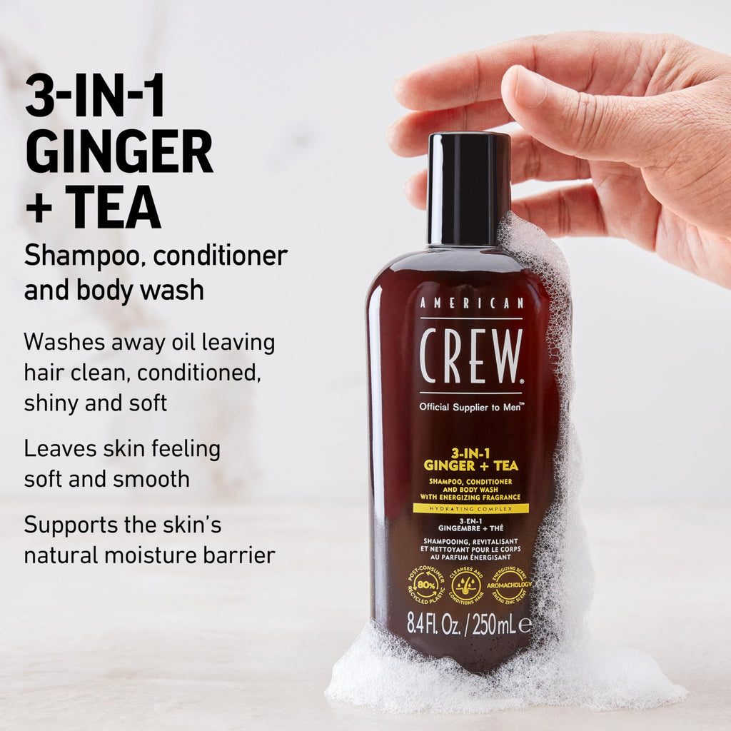 3-in-1 Shampoo & Body Wash, Ginger & Tea, 15.2 fl oz