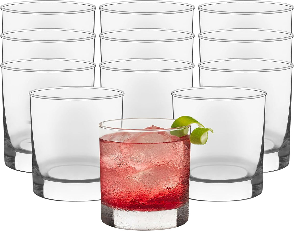 917CD Heavy Base Rocks Glasses Set of 12, 11 oz