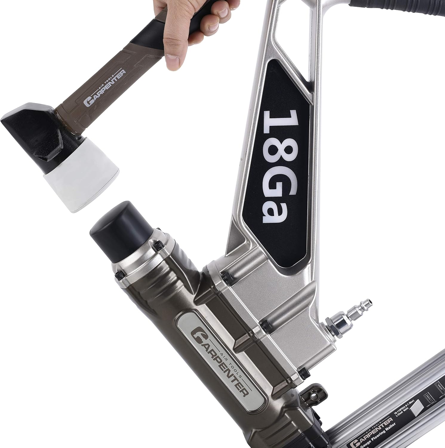 CFL4518-18 Gauge L Cleat Flooring Nailer with Mallet