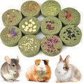 Treats Rabbit Toys, 100% Edible Premium Timothy Hay Chew A Blocks for Rabbits, Chinchilla Treats, Chew Toys for Teeth