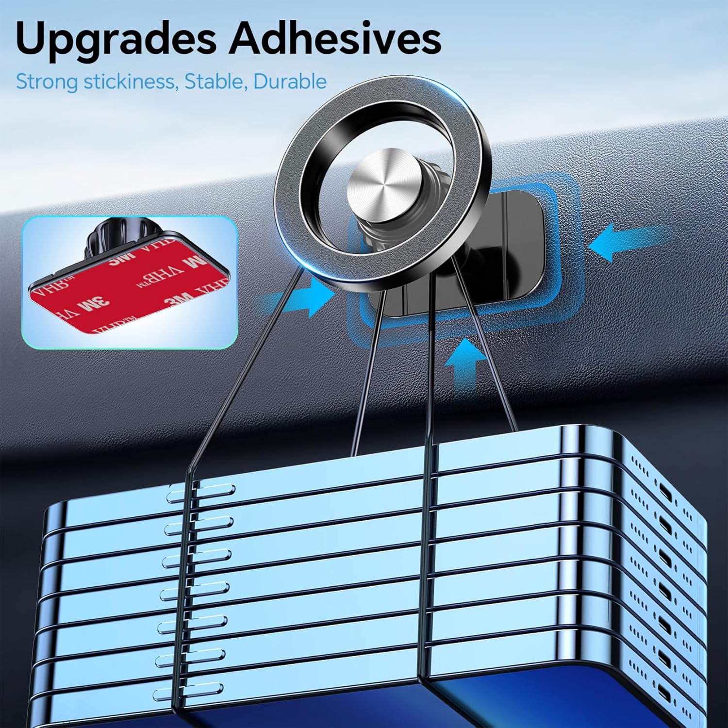for Magsafe Car Mount【Strong Magnets】Magnetic Phone Holder for Car Phone Holder Mount Dash Mounted Holders Phone