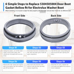 Washer Door Seal fit for Electrolux 5304505004 EFLS627UTT2 EFLS627UTT1