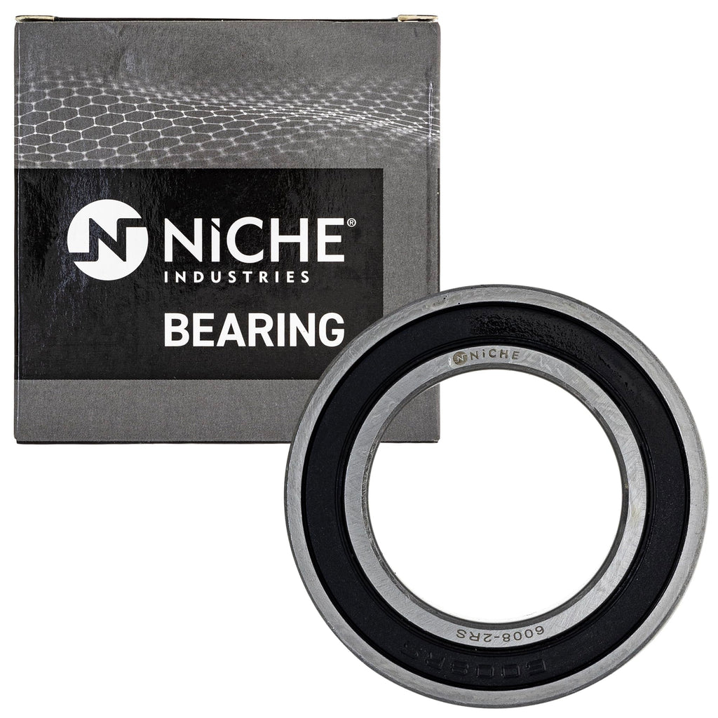 NICHE Wheel Bearing 6008-2RS 40x68x15mm Single Row Deep Groove 10 Pack
