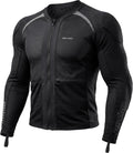 Men's Mesh Motorcycle Jacket with CE Certified Protective Armored Motorcycle Shirt with Reflective Strips, All Season