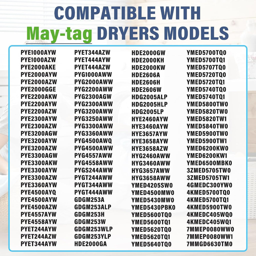MED5740TQ0 MGD4500MW1 PYET444AYW MED5620TQ0 Dryer Belt Fit for May-tag