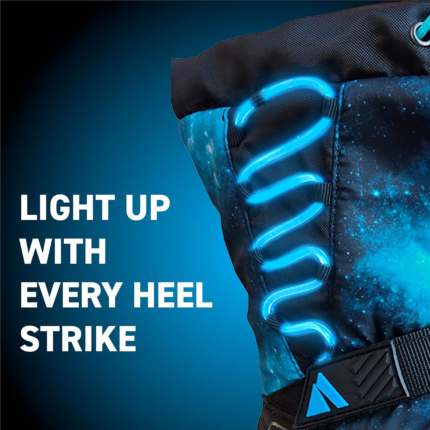 Absolute Thunder 3 Little Kid Light Up Snow Winter Boots, Warm, Insulated, Waterproof