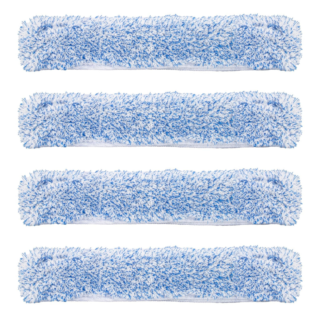 4 Packs 15" Microfiber Window Scrubber Refill Replacement Compatible with Unger Professional Window Cleaning Tool