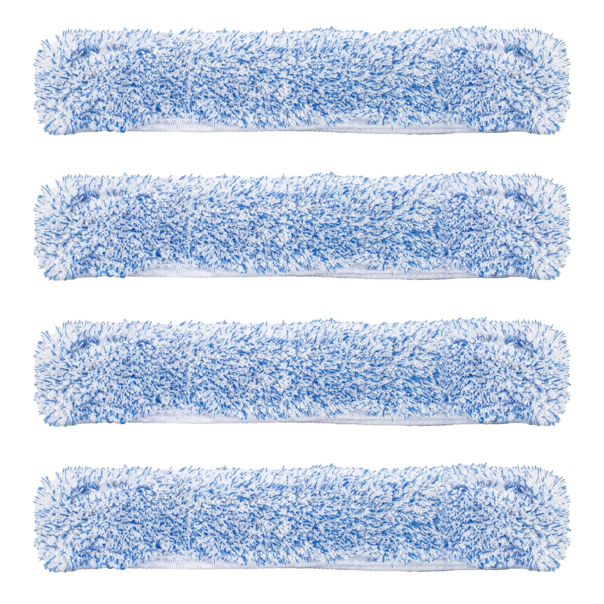 4 Packs 15" Microfiber Window Scrubber Refill Replacement Compatible with Unger Professional Window Cleaning Tool