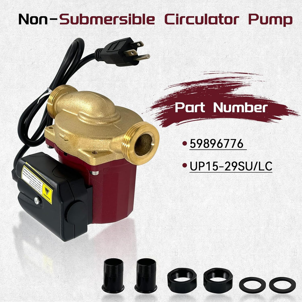 59896776 UP15-29SU Circulator Pump 115V 1/8 HP Compatible with Grundfos