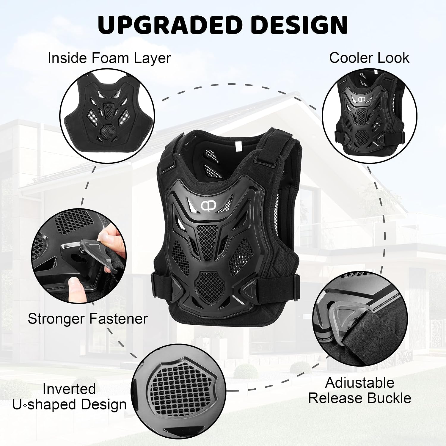 Kids Dirt Bike Gear - Youth Motorcycle Riding Protective Gear Motocross Armor Suit Chest Protector for Boys Girls