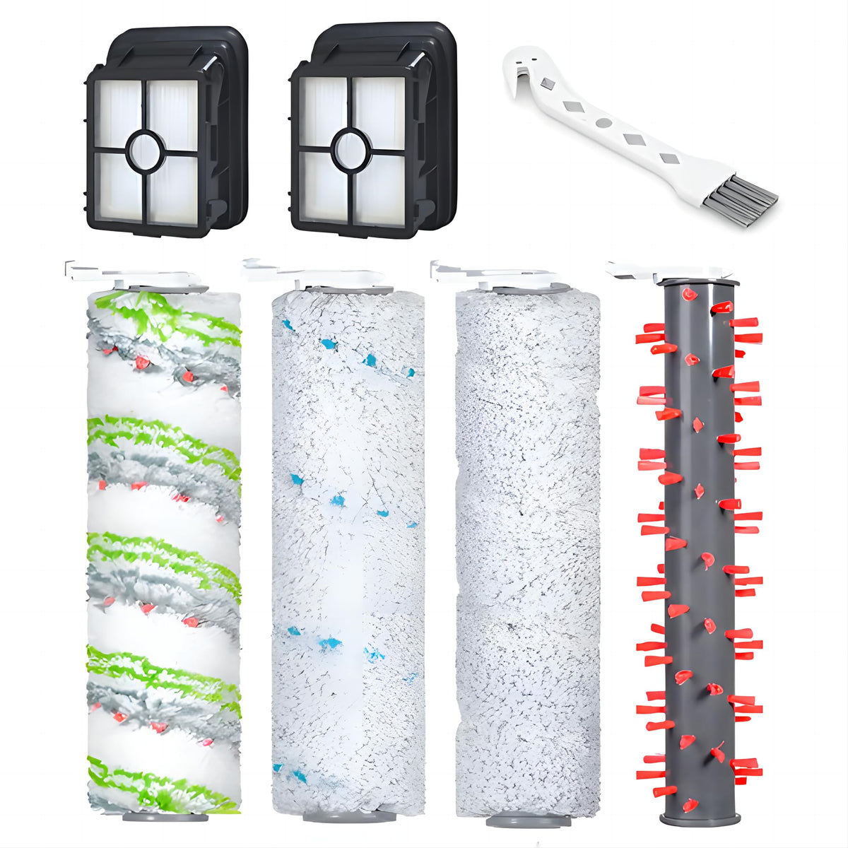 7-Pack Replacement Parts Compatible with Bissell Crosswave & Hydrosteam
