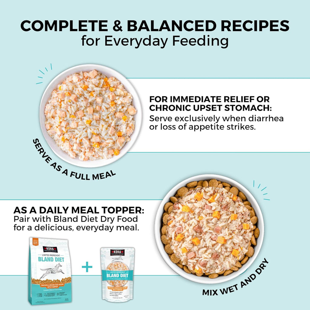 Limited Ingredient Bland Diet for Dogs, Chicken & White Rice Recipe