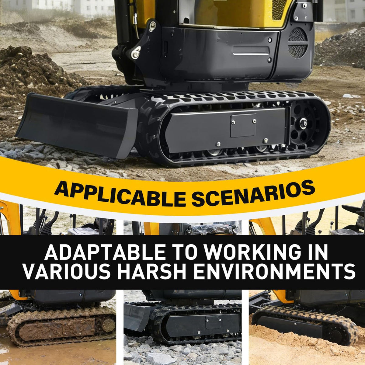 Hyuduo Rubber Track Replacement for Kubota Mini Excavator